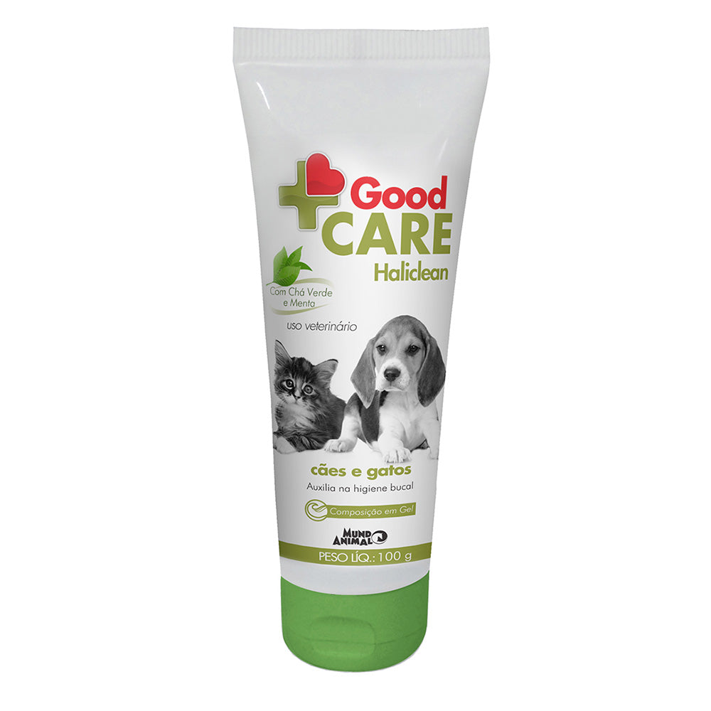 Gel Dental Good Care Haliclean Mundo Animal para Cães e Gatos 100 g