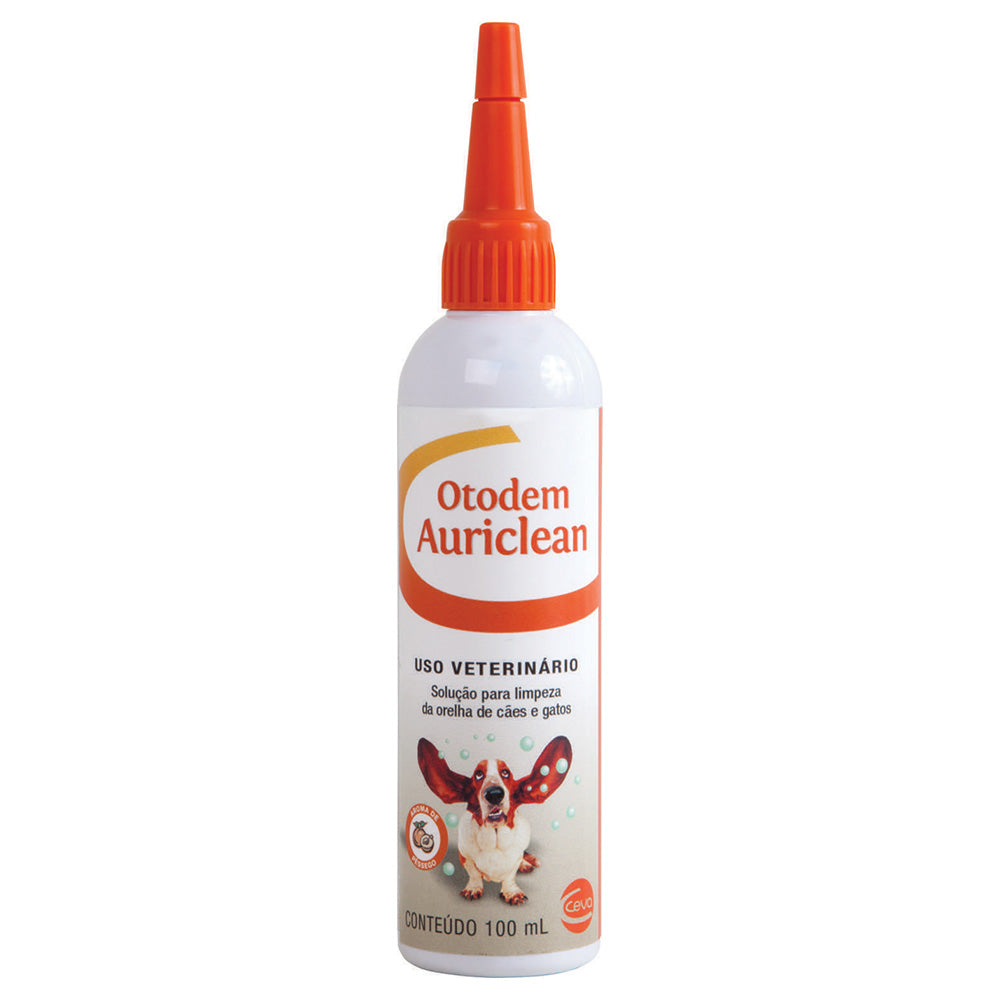 Solução para limpeza otológico Otodem Auriclean Ceva 100ml