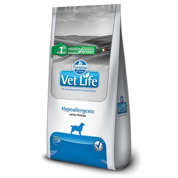Ração Farmina Vet Life Natural Hypoallergenic para Cães Adultos com Problemas de Pele 2kg