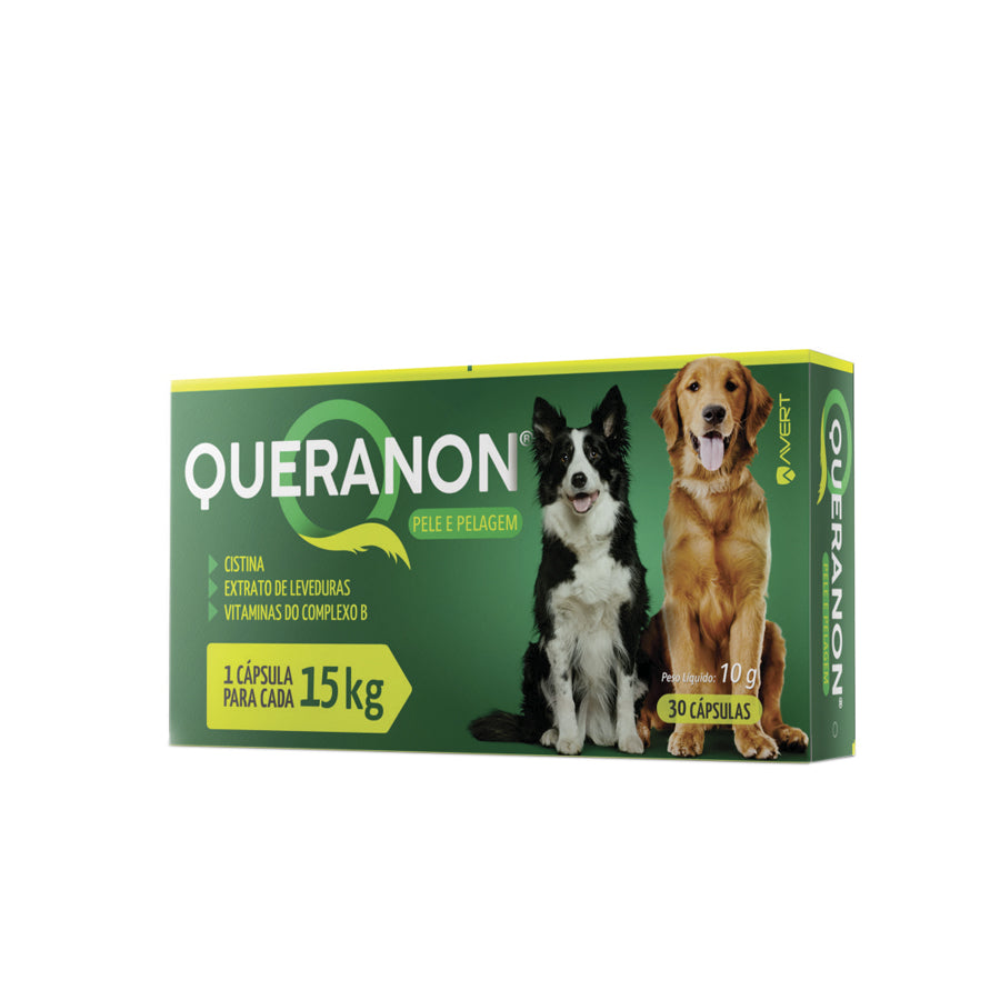 Suplemento Avert Queranon para Cães 30 Cápsulas até 15 kg