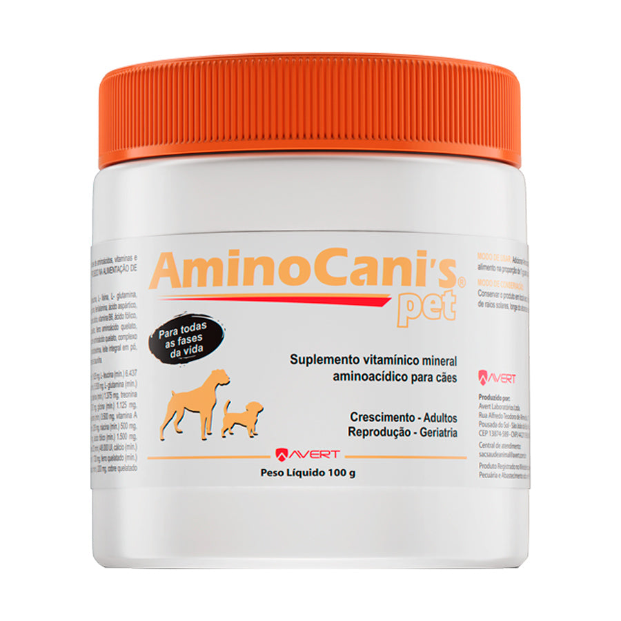 Suplemento Avert AminoCani's Pet 100g