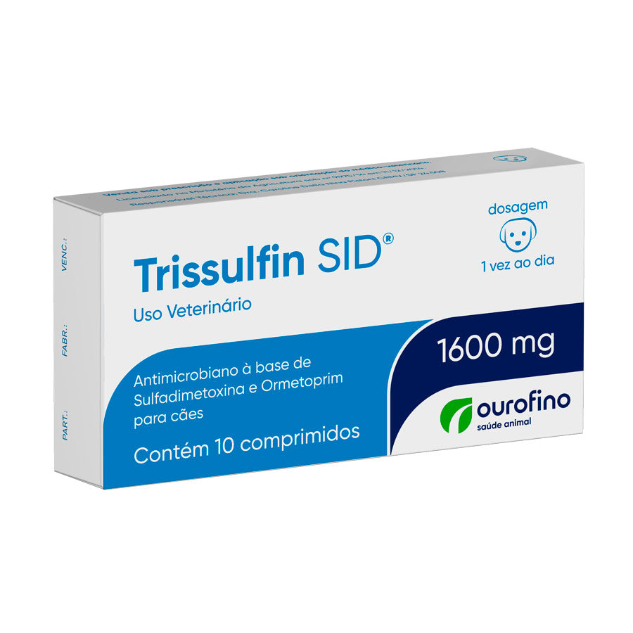 Antibiótico Trissulfin SID Ourofino Para Cães e Gatos
