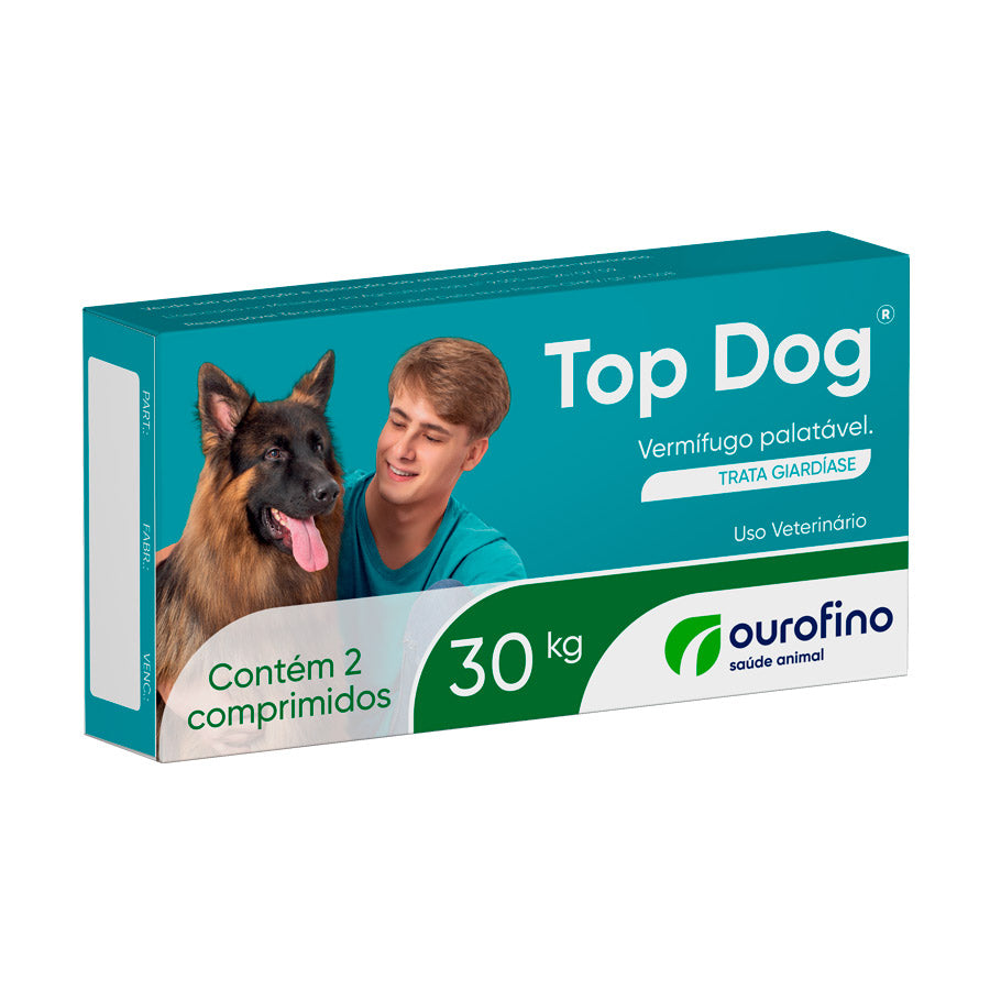 Vermífugo Ourofino Top Dog para Cães
