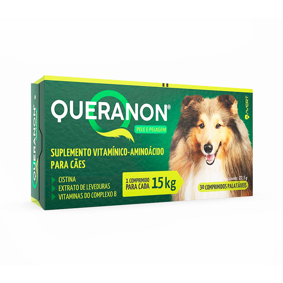 Suplemento Avert Queranon para Cães 30 Comprimidos acima de 15 kg