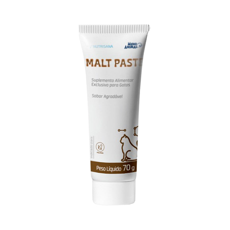 Suplemento Nutrisana Malt Paste Mundo Animal para Gatos 70 g