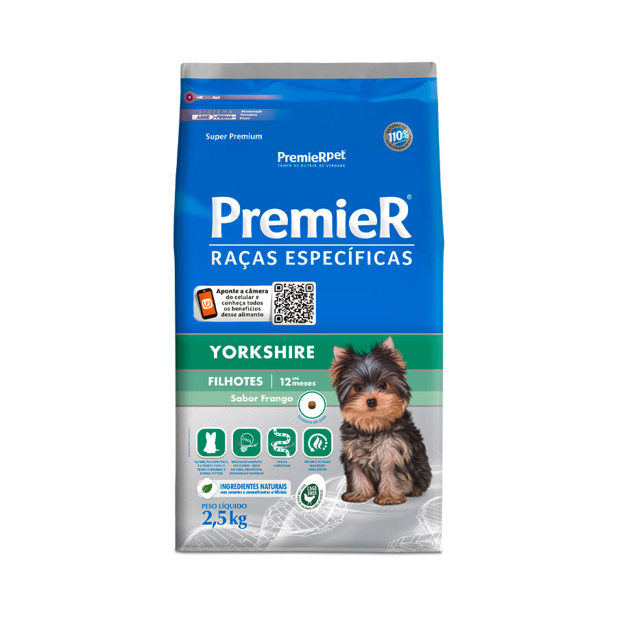 Ração Premier Raças Específicas Yorkshire para Cães Filhotes