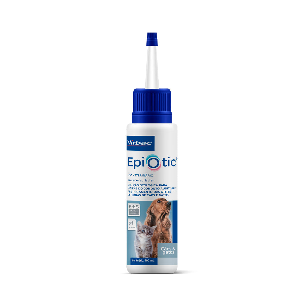 Solução para limpeza otológico Epiotic SIS Virbac para Cães e Gatos 100 ml