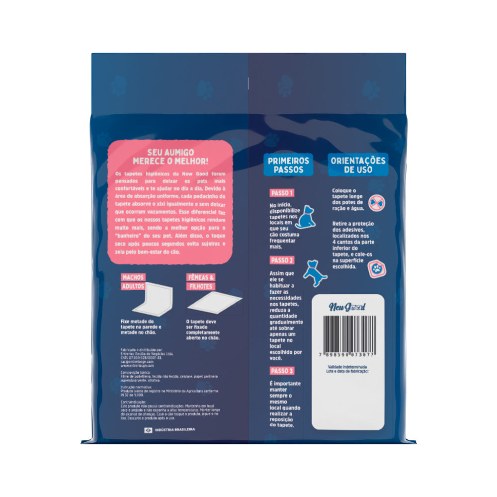 Tapete Higiênico Pet Like Good Pads Slim 60x60 para Cães