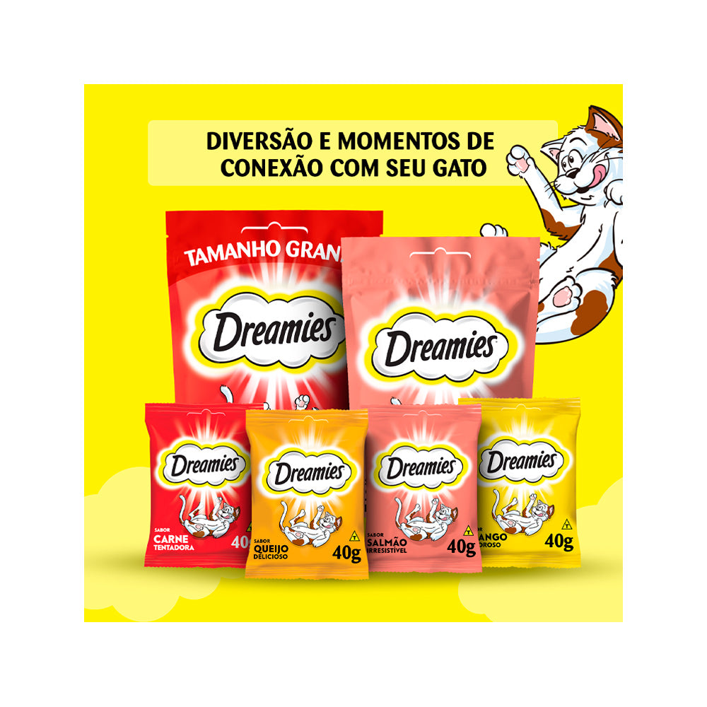 Petisco Dreamies Frango Para Gatos Adultos 40 g