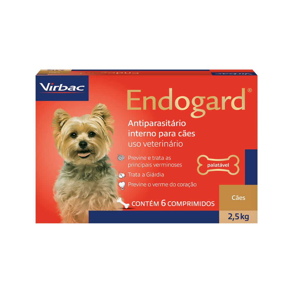 Endogard Antiparasitário Virbac para Cães Até 2.5 kg