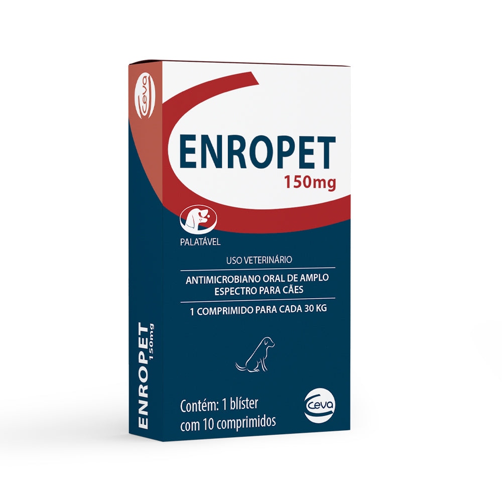Antibiótico Enropet Ceva - 10 Comprimidos