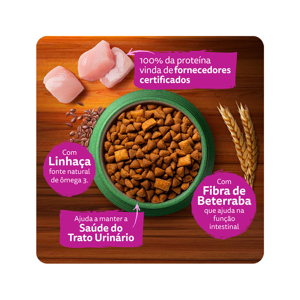 Ração Whiskas Melhor Por Natureza Salmão para Gatos Adultos