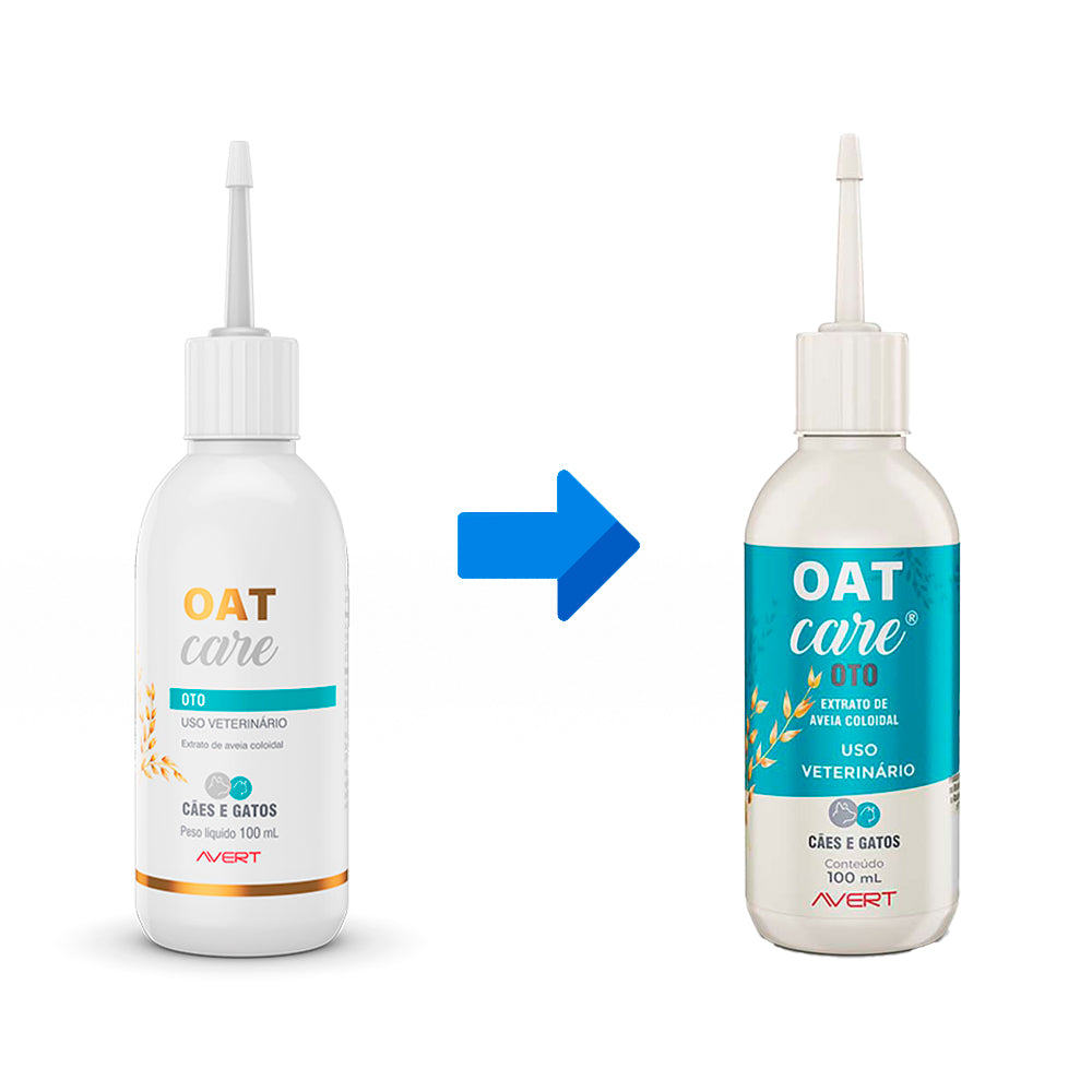 Solução para limpeza otológico Oat Care Avert para Cães e Gatos 100ml