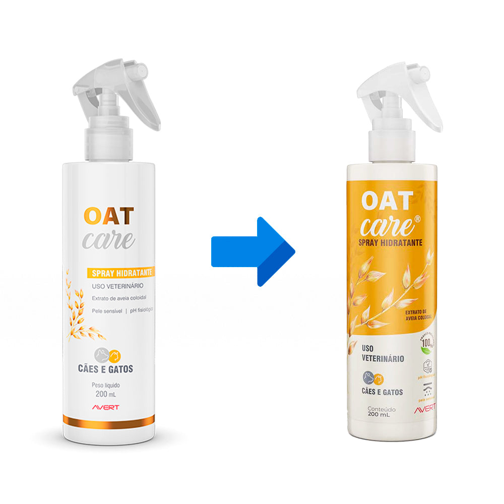 Spray Hidratante Avert Oat Care para Cães e Gatos 200 ml