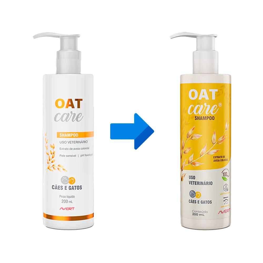 Shampoo Avert Oat Care para Cães e Gatos 200 ml