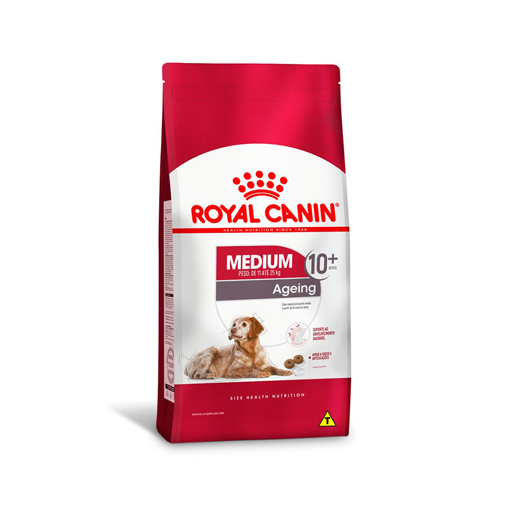 Ração Seca Royal Canin Medium Ageing 10 + para Cães Idosos de Porte Médio com 10 Anos ou mais