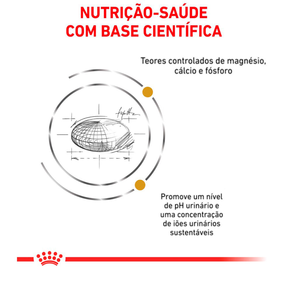 Ração Seca Royal Canin Veterinary Diet Urinary S/O para Gatos com Cálculos Urinários