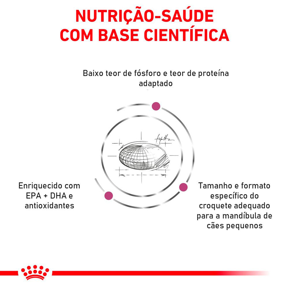 Ração Seca Royal Canin Veterinary Diet Renal Small Dog para Cães Pequenos com Insuficiência Renal Crônica