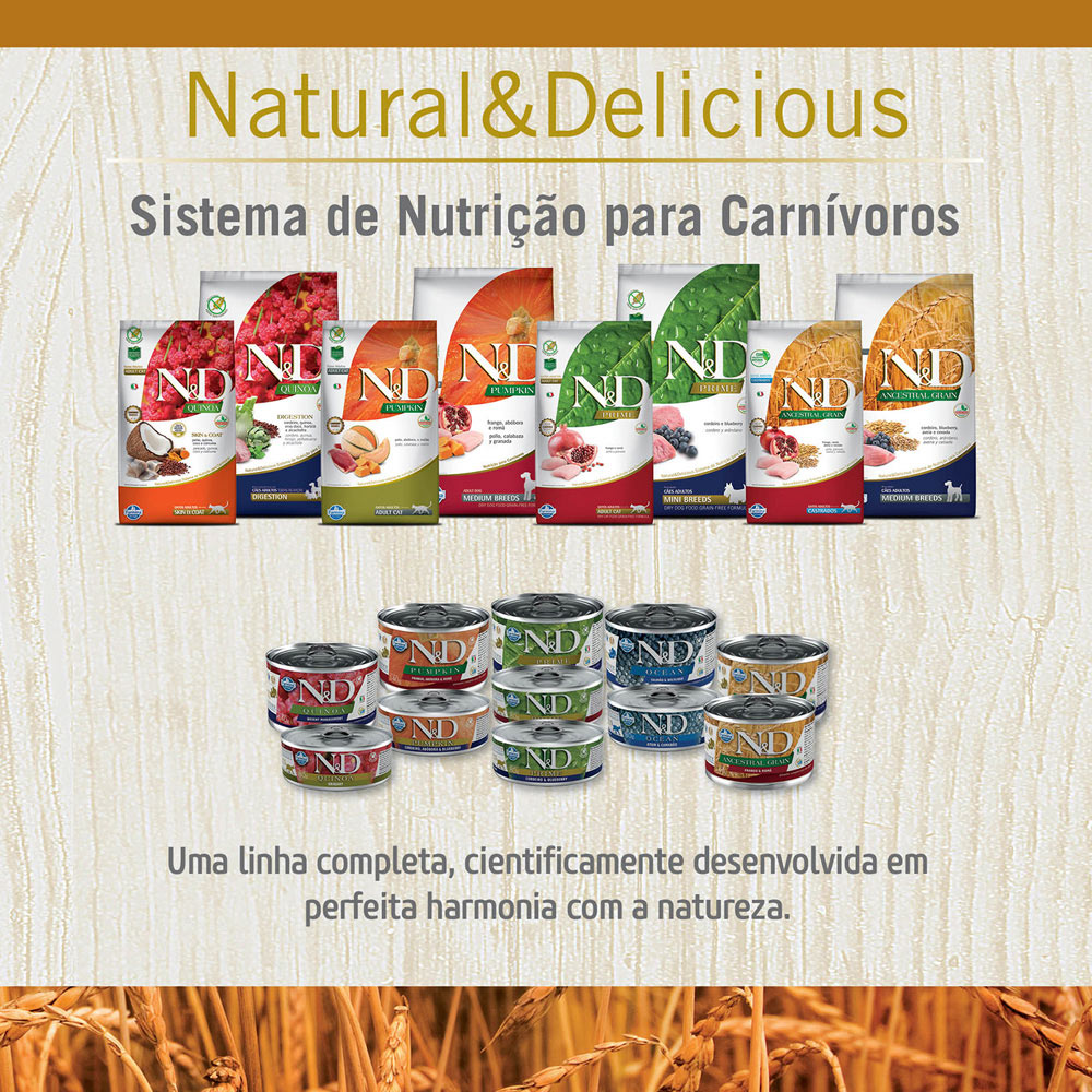 Ração Farmina N&D Tropical Selection para Gatos Adultos Castrados Sabor Frango, Cereais e Frutas Tropicais