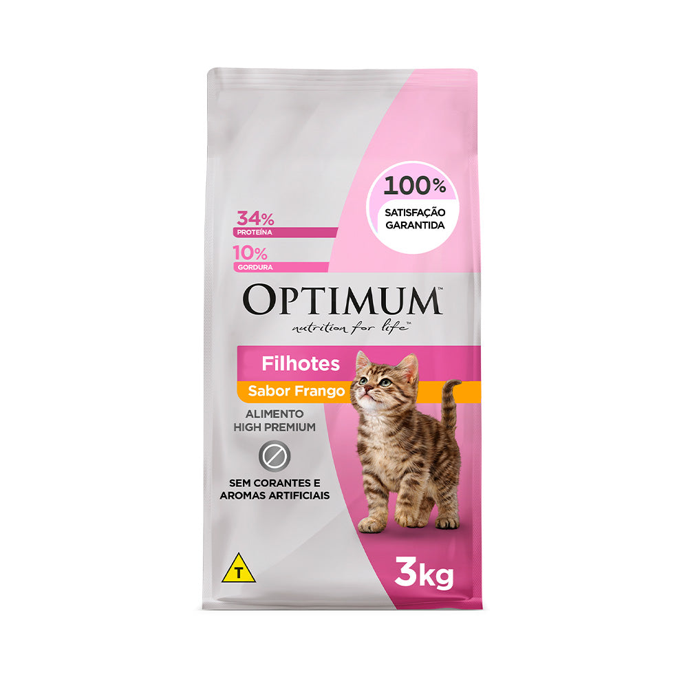 Ração Optimum para Gatos Filhotes de 2 à 12 meses sabor Frango