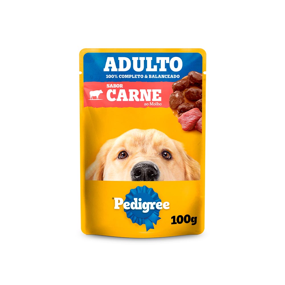 Ração Úmida Pedigree Sachê para Cães Adultos 100 g