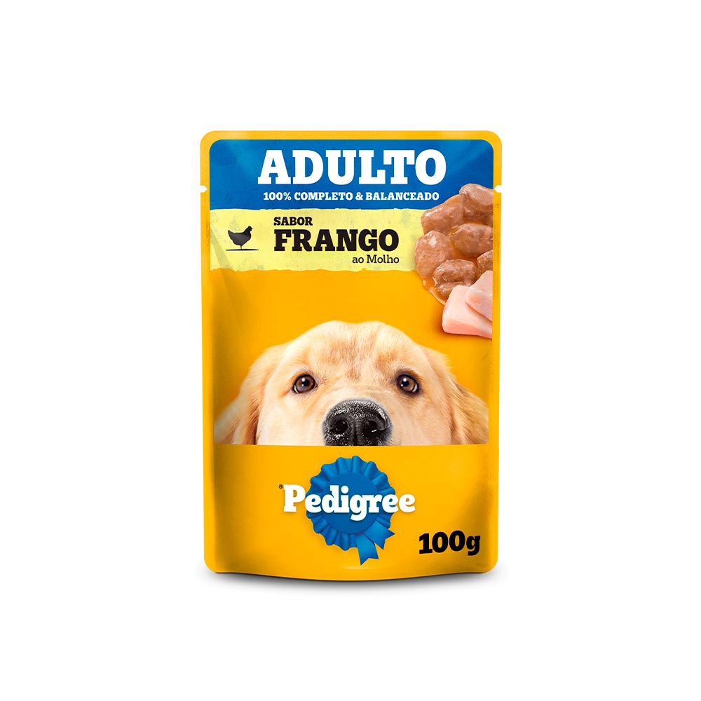 Ração Úmida Pedigree Sachê para Cães Adultos 100 g