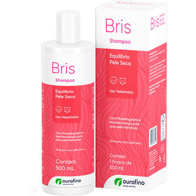 Shampoo Ouro Fino Bris Equilíbrio Pele Seca para Cães e Gatos