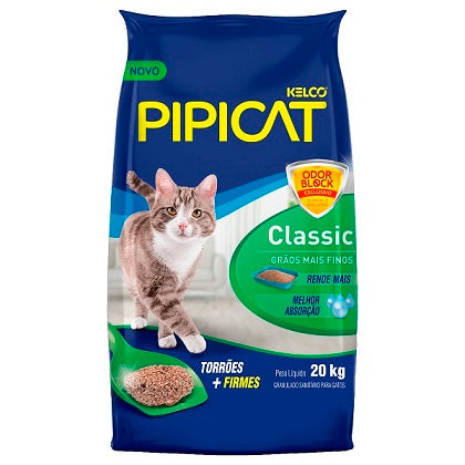 Areia Higiênica Pipicat Classic para Gatos