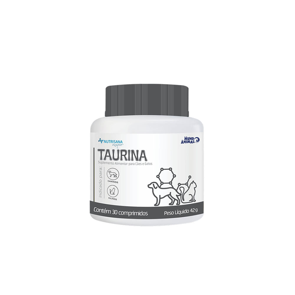 Suplemento Nutrisana Unique Taurina Mundo Animal para Cães e Gatos