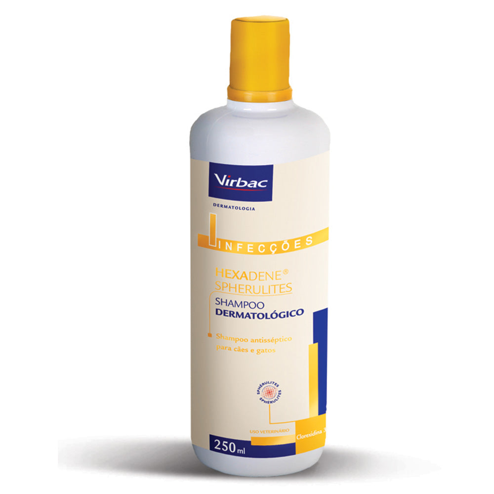 Hexadene Spherulites Shampoo Dermatológico Virbac para Cães e Gatos