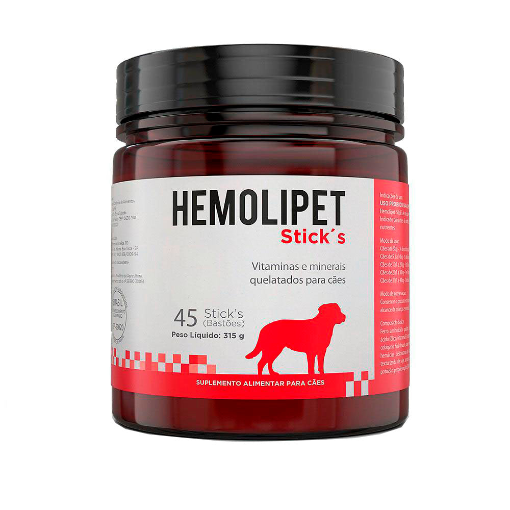 Suplemento Avert Hemolipet Sticks para Cães