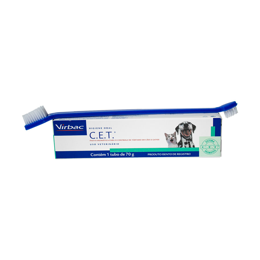 Pasta Dental C.E.T Pasta enzimática Virbac (sabor frango) - 70g