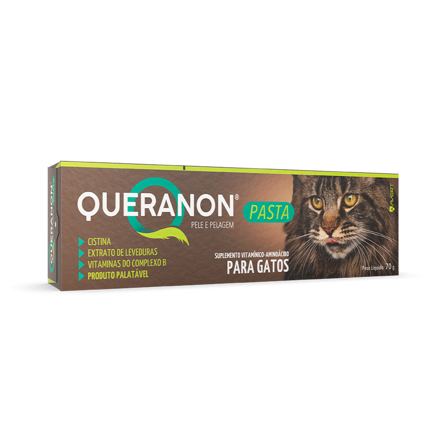 Suplemento Avert Queranon Pele e Pelagem em Pasta para Gatos 70g