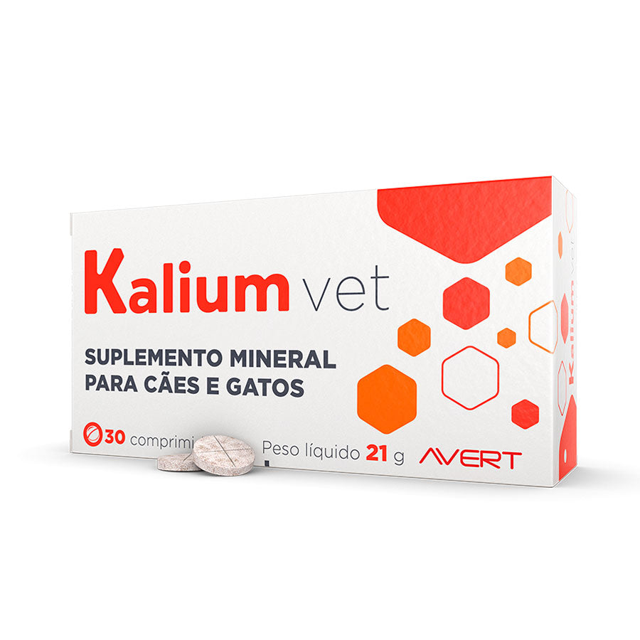 Suplemento Avert Kalium Vet para Cães com 30 Comprimidos