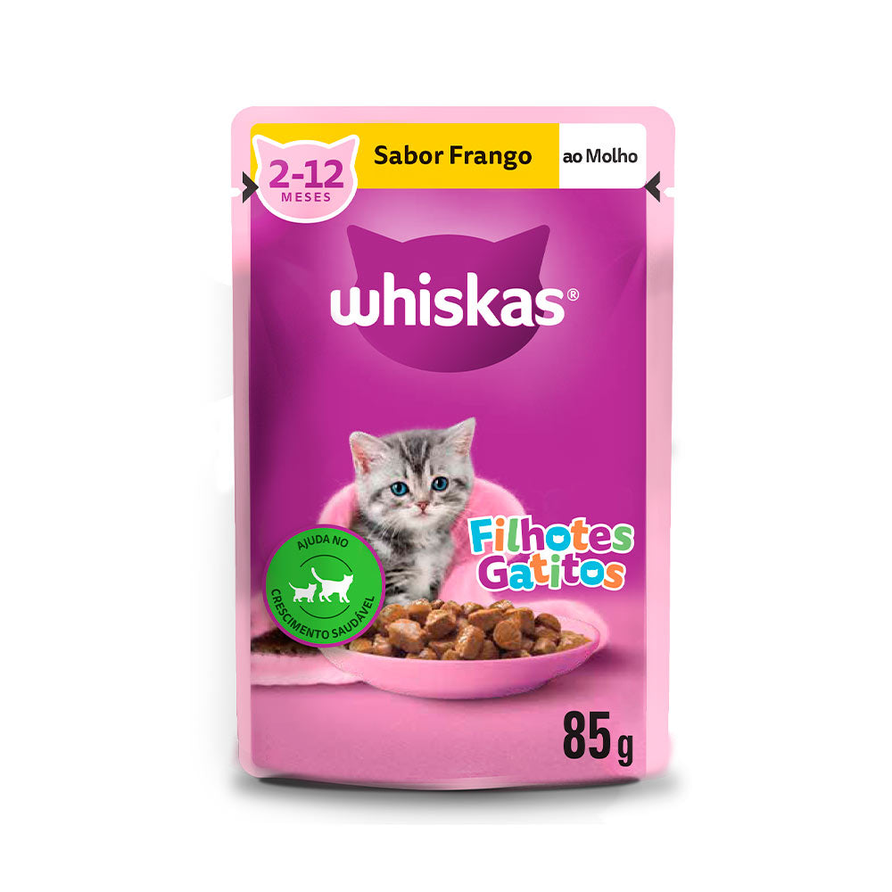 Ração Úmida Whiskas Sachê para Gatos Filhotes