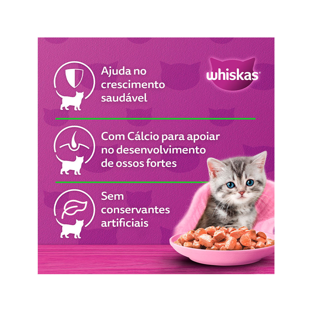 Ração Úmida Whiskas Sachê para Gatos Filhotes