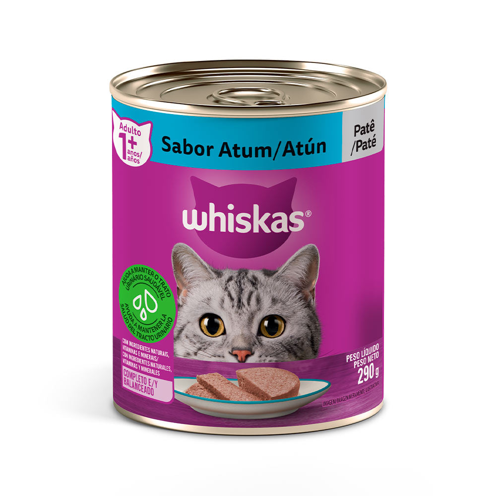 Ração Úmida Whiskas Lata para Gatos Adultos - 290g