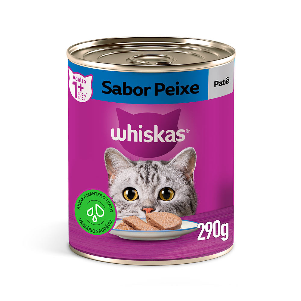 Ração Úmida Whiskas Lata para Gatos Adultos - 290g