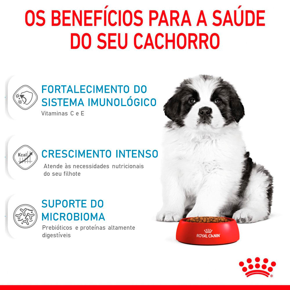 Ração Seca Royal Canin Giant Puppy para Cães Gigantes Filhotes de 2 a 8 Meses de Idade
