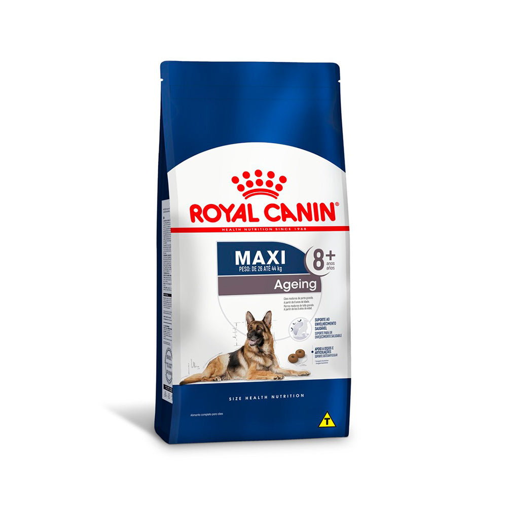 Ração Seca Royal Canin Maxi Ageing 8+ para Cães Idosos de Porte Grande com 8 Anos ou mais