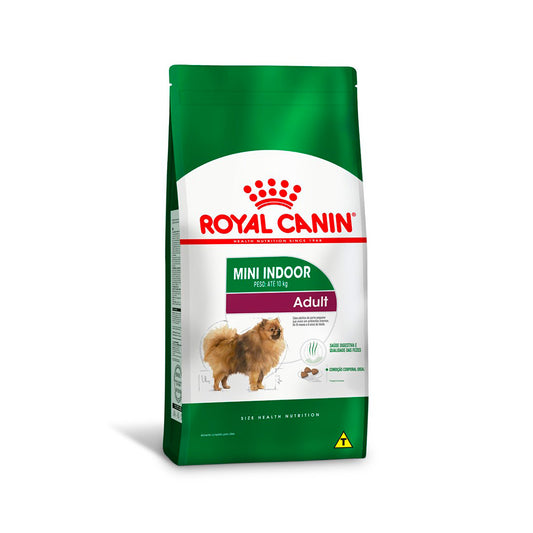 Ração Seca Royal Canin Mini Indoor Adult para Cães Adultos de Porte Pequeno