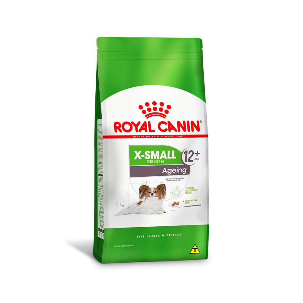Ração Seca Royal Canin X-Small Ageing 12+ para Cães Adultos e Idosos de Porte Miniatura com 12 Anos ou mais