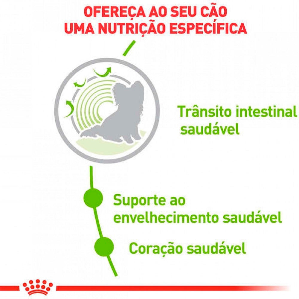 Ração Seca Royal Canin X-Small Ageing 12+ para Cães Adultos e Idosos de Porte Miniatura com 12 Anos ou mais