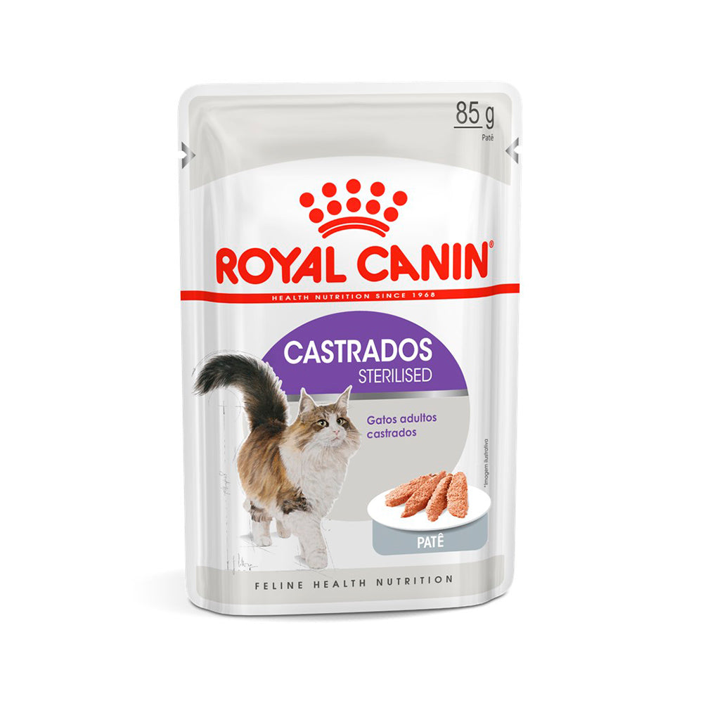 Ração Úmida Royal Canin Sachê Castrados Patê para Gatos Adultos Castrados 85 g