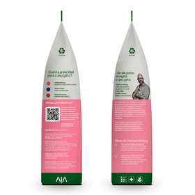 Areia Higiênica Biodegradável Grãos Mistos Viva Verde 4 kg - T & M PET STORE