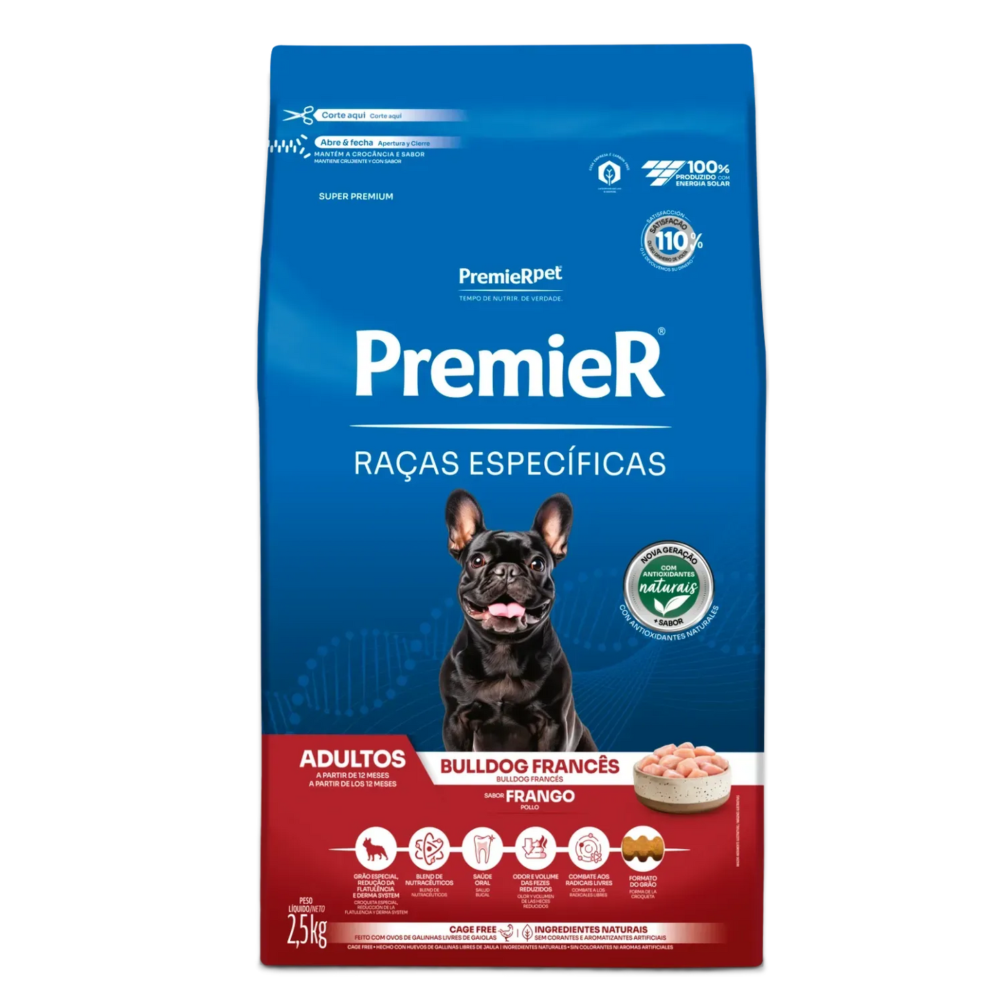 Ração Premier Raças Específicas Bulldog Francês para Cães Adultos