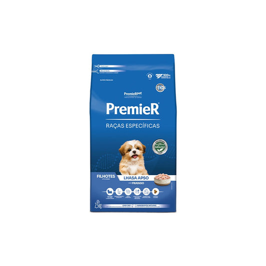 Premier Lhasa Apso Filhote Ração Raças Específicas para Cães - 2,5 kg
