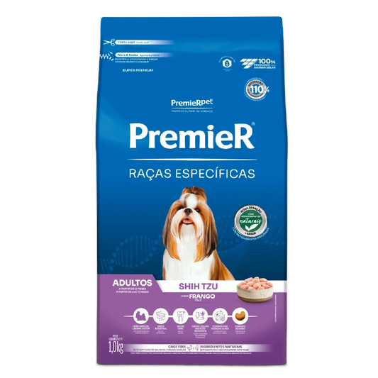 Ração Premier Raças Específicas Shih Tzu Adultos Frango
