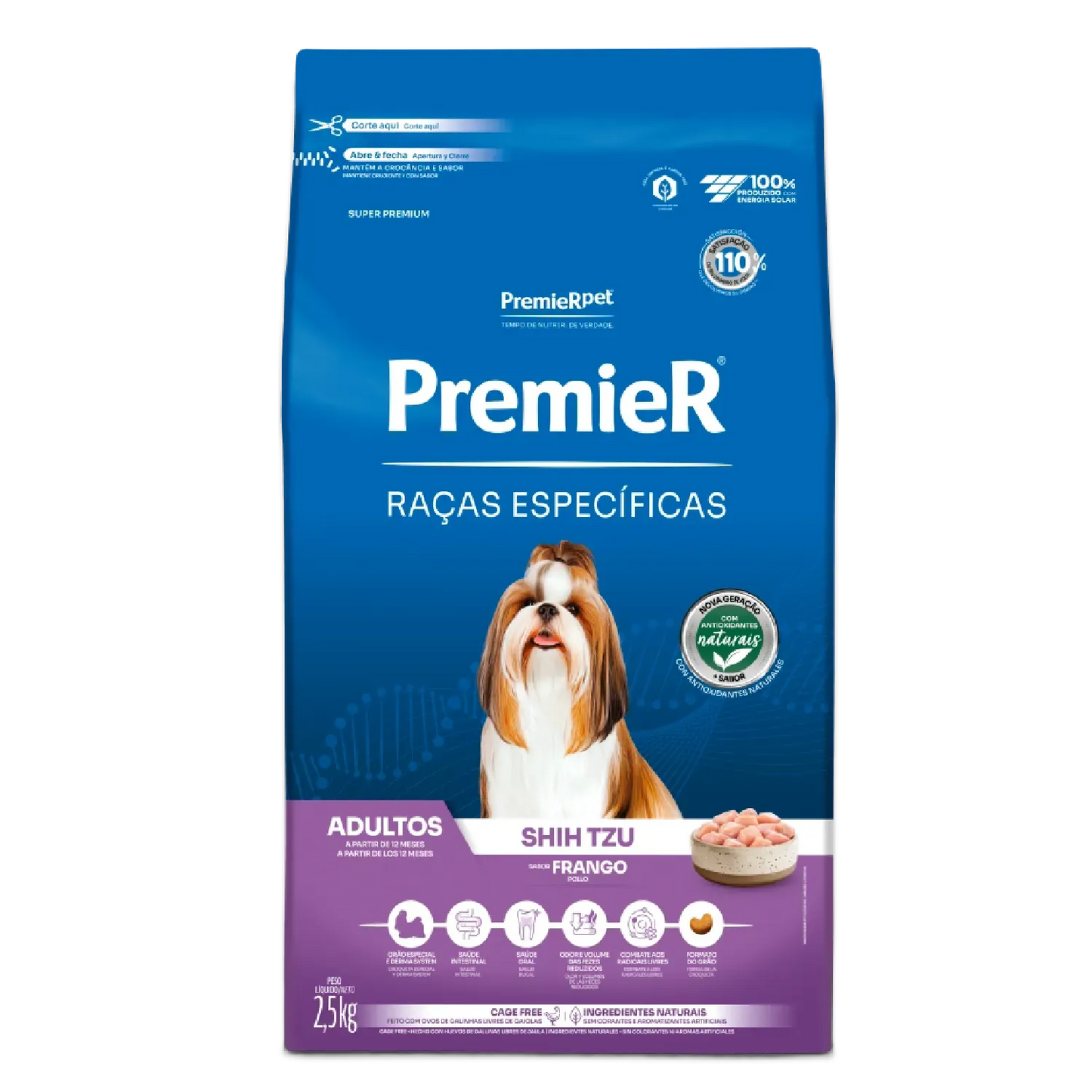 Ração Premier Raças Específicas Shih Tzu Adultos Frango