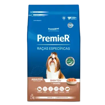Ração Premier para Cães Adultos Shih Tzu sabor Salmão